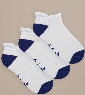 BAM Bamboo Luxe Trainer Socks - 3 pack - UK Size 12-14
