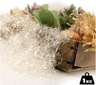 Trade Shop Trade Shop - Paglia Trasparente 1kg Per Decorazioni Addobbi Presepe E Cesti Da Regalo