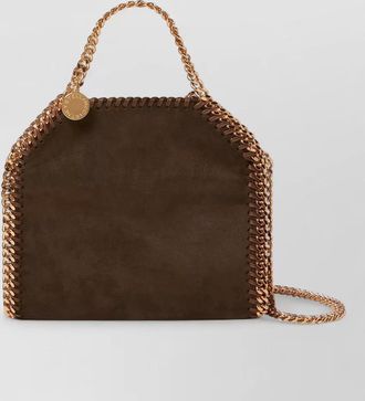 Stella McCartney falabella tiny alter suede tote bag