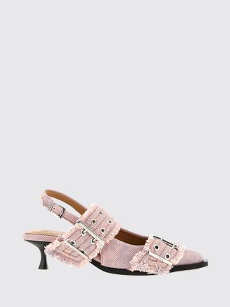 Ganni Slingback Ganni in canvas di cotone organico