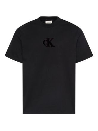 Calvin Klein logo T-shirt - men - Cotton - S - Black