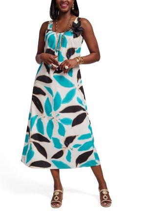 Frances Valentine Lynda Maxi Dress Banana Leaf in Blue/multi at Nordstrom, Size X-Small