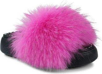 Zigi Soho Fabbi Faux Fur Platform Sandal in Fuchsia at Nordstrom, Size 11