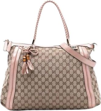 Gucci Pre-owned Handbags, female, Brown, Size: ONE SIZE Pre-owned Bella Satchel