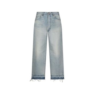 Celine Released Hem Jeans for Men - male - CELINE - Straight Fit Jeans - Blue - W32 - Jeans