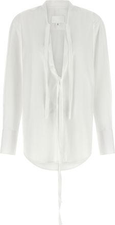 Maison Margiela White Cotton Womens Blouse