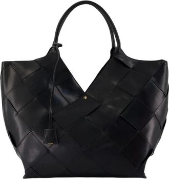 Anine Bing Borsa Tote Lili in pelle intrecciata - - Bags - Donna - Nero - ONE SIZE