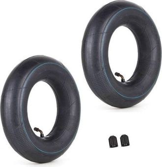 OEM Juego De 2 C&aacute;maras De Aire 4.00/3.50-6 350/400-6 3.50-6 4.00-6 4.10-6 Con V&aacute;stago De V&aacute;lvula Angular Tr87 De Repuesto Para Carretillas De Mano, Cortad