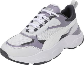 Puma Women Cassia Sneaker, Silver Mist-PUMA White-Galactic Gray-Pale Plum-PUMA Silver, 8.5 UK