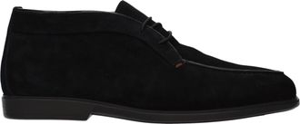 Santoni Herrens Wildleder Stiefeletten Schwarz