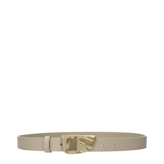 Burberry Green Leather Regular Womens Belt