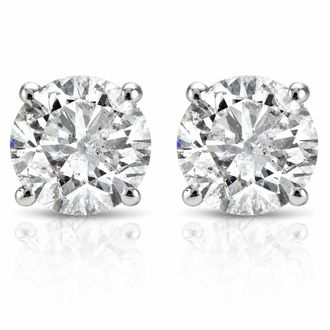 Pompeii3 1 cttw Diamond Studs 14K White Gold