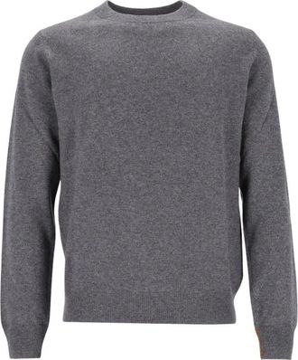 Paul Smith Cashmere Ronde Hals Trui - Heren - Ronde hals truien - Grijs - S - Kasjmier - Truien & Vesten