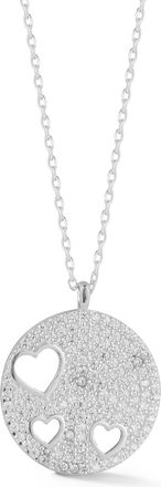 Glaze Jewelry Sterling Silver Heart Cutout Necklace