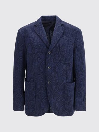 Etro Jacket Men color Blue