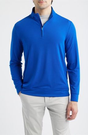 G/Fore Luxe Quarter Zip Pullover in Cobalt at Nordstrom, Size Xx-Large