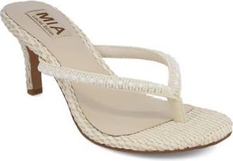Mia Zilvia Sandal in Bone Beads at Nordstrom, Size 8.5