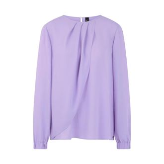 Marc Cain BC 51.07 W90 Wikkelblouse - Dames - Blouses & Shirts - Paars - Maat: M