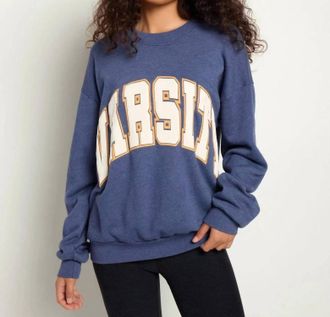 Bloomingdale's Varsity Sweatshirt Top In Starry Night