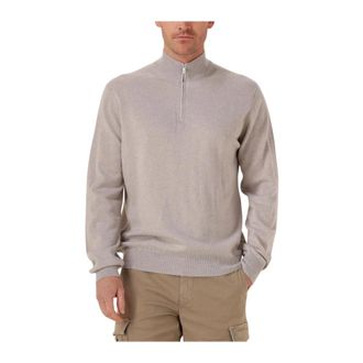 FILIPPO DE LAURENTIIS Truien & Vesten, Heren, Beige, M, Mezza Zip Ml