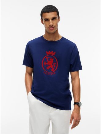 Tommy Hilfiger Mens Big Crest Logo T-Shirt - Preppy Navy - XXL