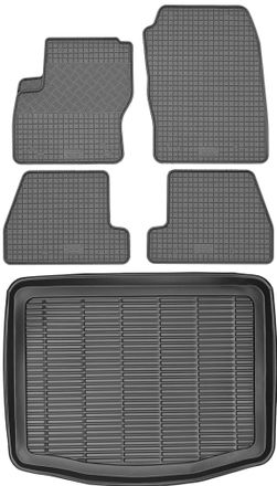 OEM Set Di Tappetini In Gomma Per Auto E Tappetino Per Bagagliaio Per Ford Focus Iii Hatchback Dal 2011 Al 2018