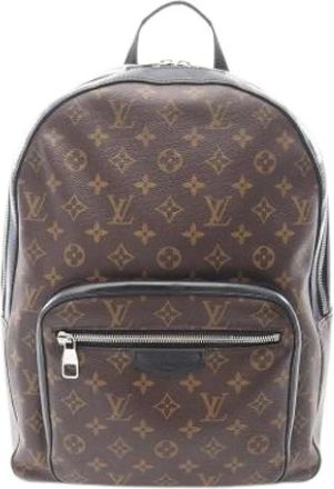 Louis Vuitton Pre-owned Backpacks, male, Brown, Size: ONE SIZE Pre-owned Josh Backpack