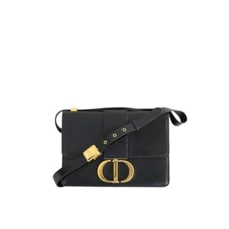 Dior Pre-owned 30 Montaigne Schoudertas - Dames - Pre-owned - Zwart - Maat: ONE Size Leer