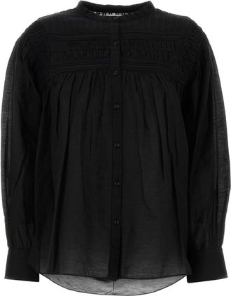 Isabel Marant Black Cotton Plalia Blouse