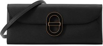 Herm&egrave;s Black Epsom Leather Chain/Shoulder Wallet (Pre-Owned)