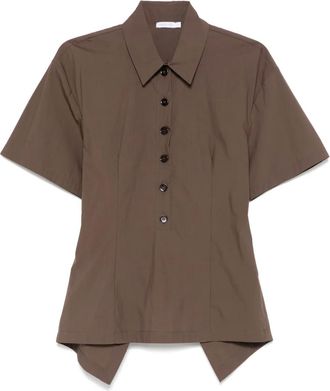 Patrizia Pepe Polo con scollatura posteriore - Marrone