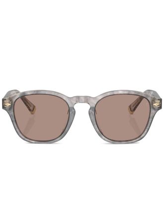 Brunello Cucinelli BC4006S round-frame sunglasses - unisex - Acetate/Crystal - 50 - Grey
