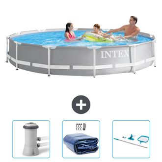Intex Piscina Prism Frame Redonda - 366x76 Cm - 6-piezas Scb78