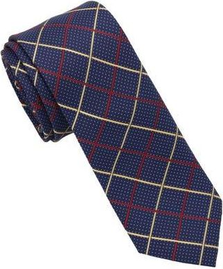 Ben Sherman Check Diamond Tie in Navy Burgundy at Nordstrom Rack, Size Regular