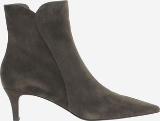 Gianvito Rossi Womens Pumps Levy Dark Olive Suede