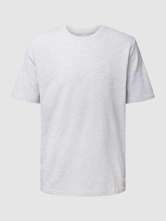 Marc O'Polo T-Shirt mit Label-Print in Hellgrau Melange, Größe XXL