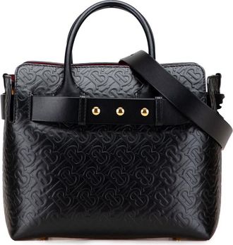 Burberry Pre-owned Burberry Small TB Monogram Embossed Leather Belt Bag Ladies QSE3VKDFFQPGP3XT
