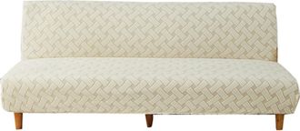 OEM Funda Sofa Clic Clac - Jacquard El&aacute;stica Impermeable - Sin Brazos - Beige - Talla &Uacute;nica