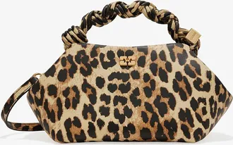 Ganni Mixed Leopard Small Bou Bag