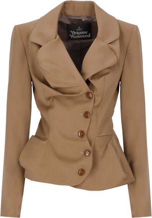 Vivienne Westwood Drunken Blazer - Jackets - Mujer - Marr&oacute;n - M