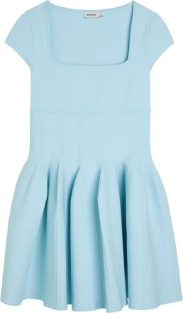 SIMKHAI Gallagher Piqu&eacute; Knit Mini Dress - Light Blue - XL (UK16 / XL)