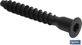 cofan Cofan Tornillo Ensamblar Negro 7 X 50mm Caja 200 Unid., Tornillo Ensamblar (negro Y Zincado)
