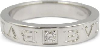 Bulgari Anello B-Zero1 in oro bianco 18 carati con diamanti anni 2010 - Argento