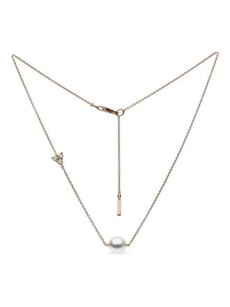 Autore Moda Collana di perle Saskia in oro rosa Vermeil