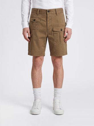 Dsquared2 Stretch Cotton Cargo Shorts with Side Pockets