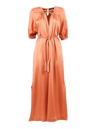 Clips Infinito Silky Puff Sleeve Midi Dress