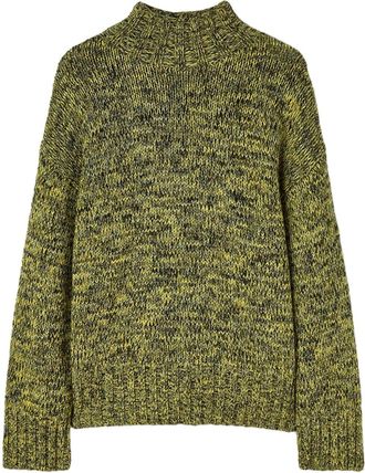 Jil Sander roll-neck speckle wool jumper - men - Wool - 44 - Green