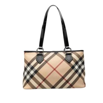 Burberry Pre-owned Tote Bags, female, Beige, Size: ONE SIZE Pre-owned Vintage Tote Bag