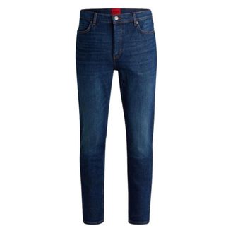 HUGO BOSS Heren, Jeans, Blauw, Maat: W35 Katoen