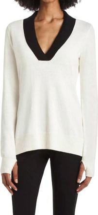 Capsule 121 Redstone Sweater In Ivory With Black